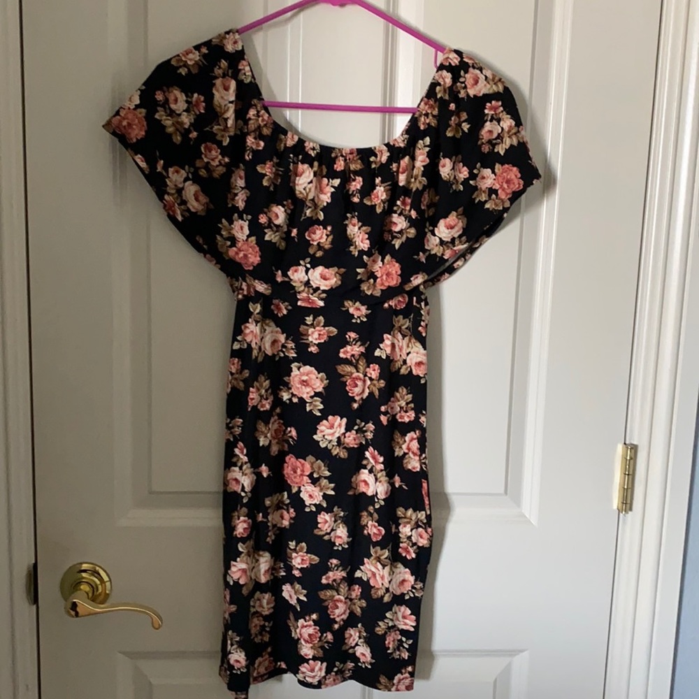 Floral off the shoulder dress